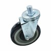 Bk Resources 5-inch Threaded Stem Casters, Polyurethane Wheels, Top Lock Brake, 300lb Capacity, 4PK 5SBR-6ST-PLY-PS4